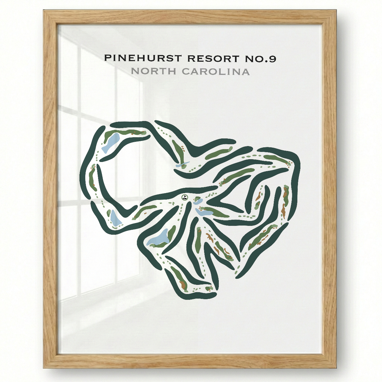 Pinehurst Resort No. 9, North Carolina - Printed Golf Courses