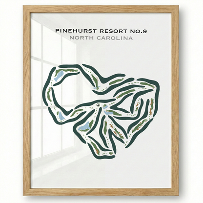Pinehurst Resort No. 9, North Carolina - Printed Golf Courses