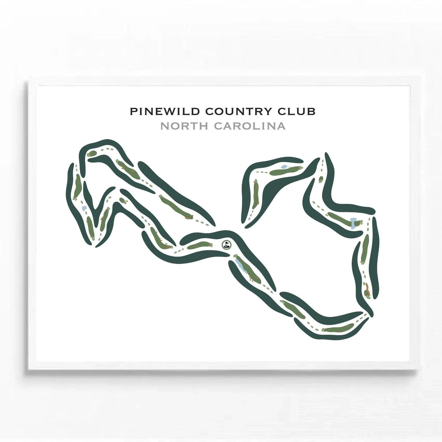Pinewild Country Club, North Carolina - Printed Golf Courses