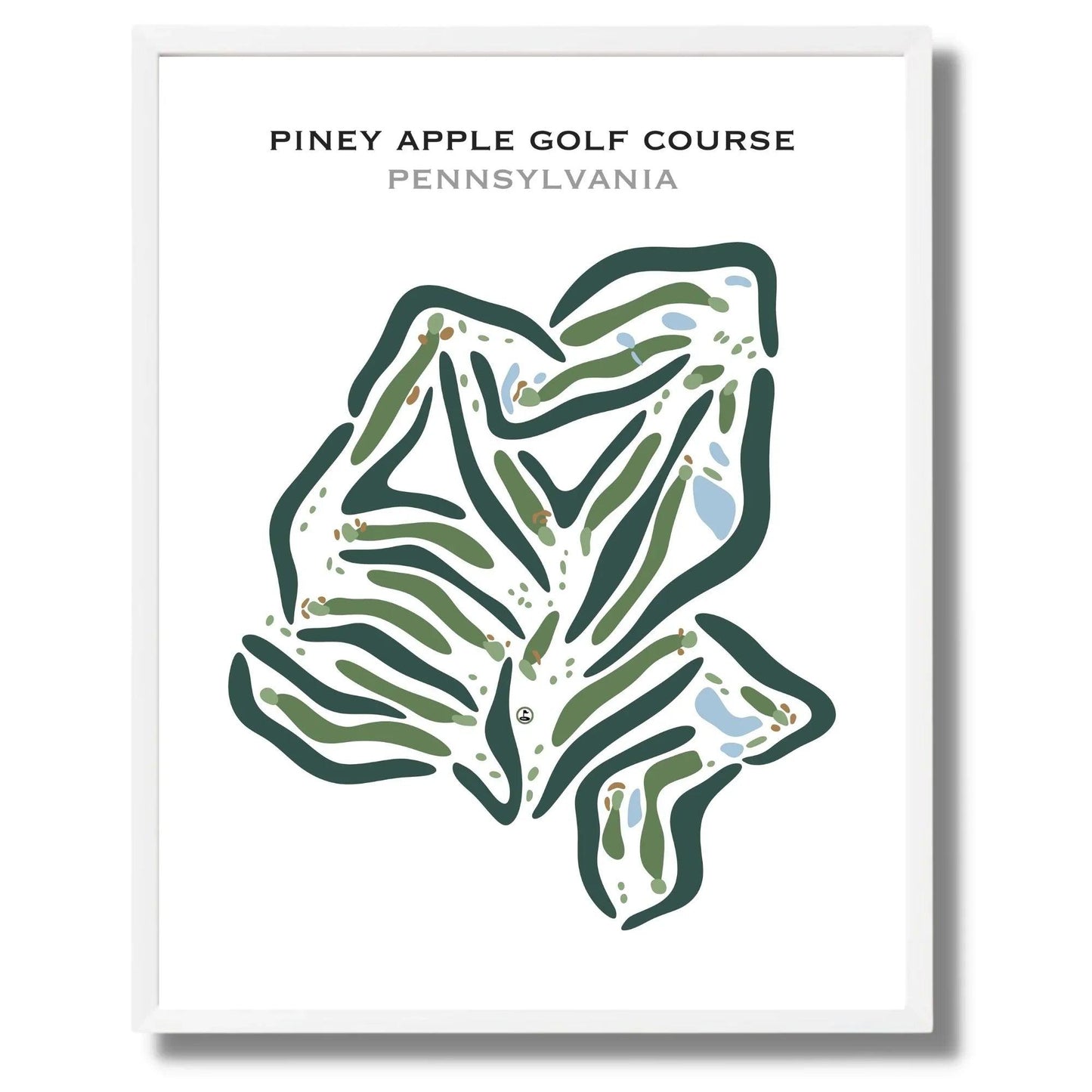 Piney Apple Golf Course, Pennsylvania - Printed Golf Courses