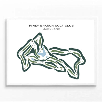 Piney Branch Golf Course, Maryland - Printed Golf Courses