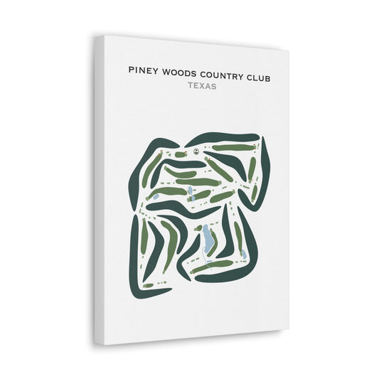 Piney Woods Country Club, Texas - Printed Golf Courses