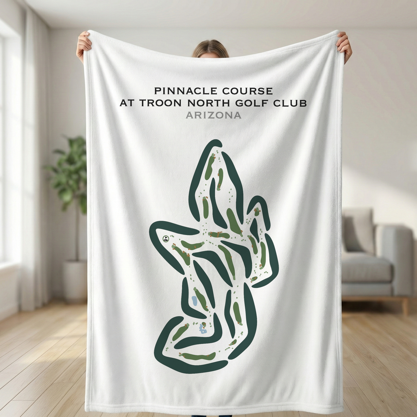 Pinnacle Course at Troon North Golf Club, Arizona - Printed Golf Courses