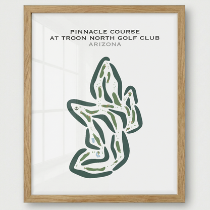 Pinnacle Course at Troon North Golf Club, Arizona - Printed Golf Courses