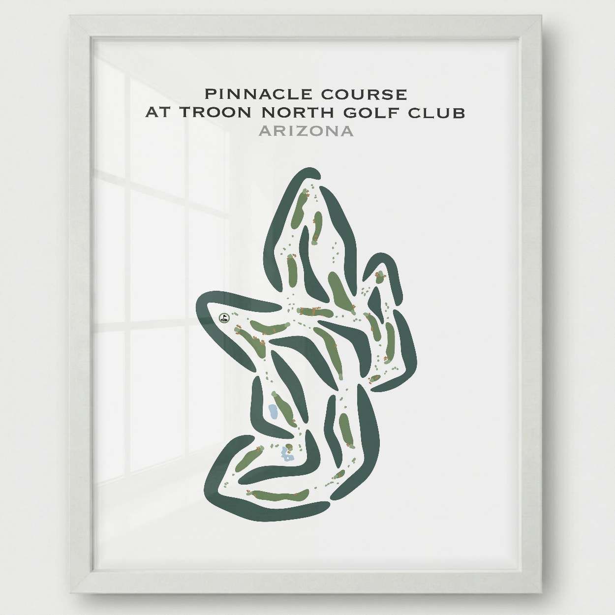Pinnacle Course at Troon North Golf Club, Arizona - Printed Golf Courses