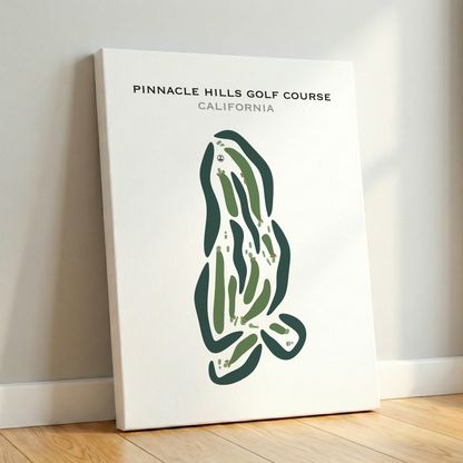 Pinnacle Hills Golf Course, California - Printed Golf Courses