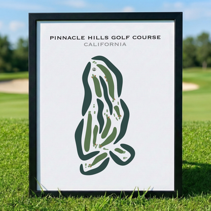 Pinnacle Hills Golf Course, California - Printed Golf Courses
