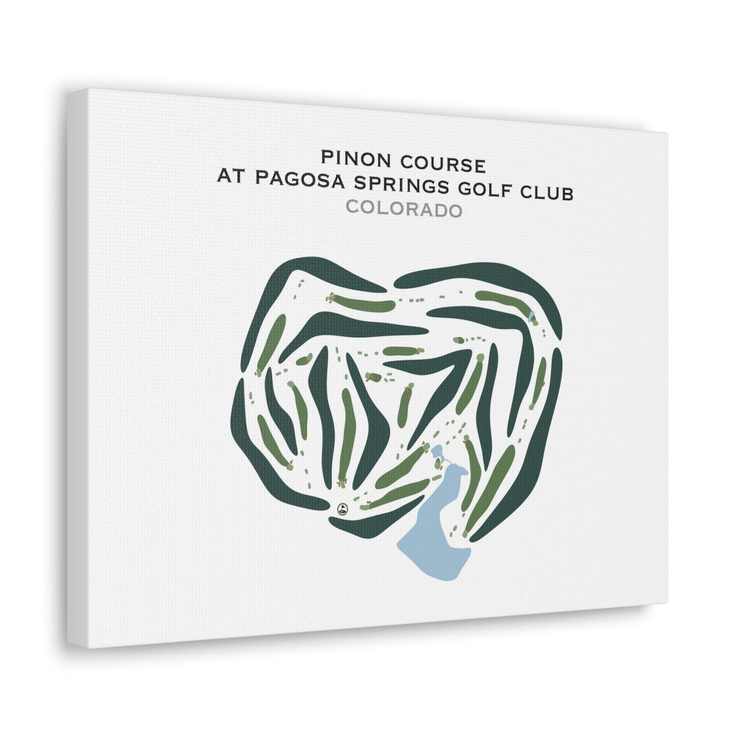 Pinon Course at Pagosa Springs Golf Club, Colorado - Printed Golf Courses