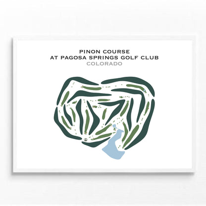 Pinon Course at Pagosa Springs Golf Club, Colorado - Printed Golf Courses