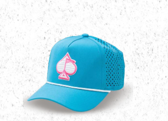 Perforated Rope Hat - Baby Blue