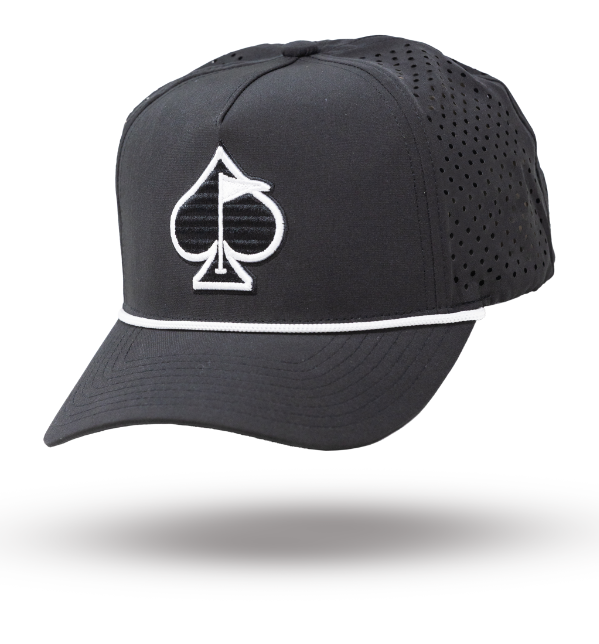 Perforated Rope Hat - Black