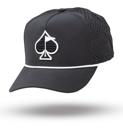 Perforated Rope Hat - Black