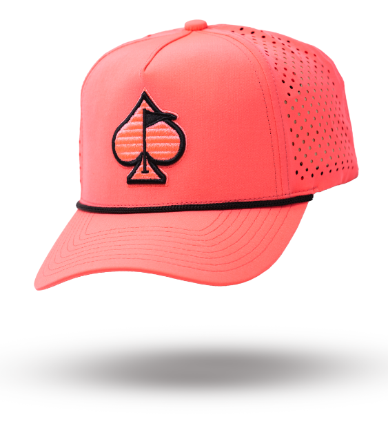 Perforated Rope Hat - Highlighter Pink