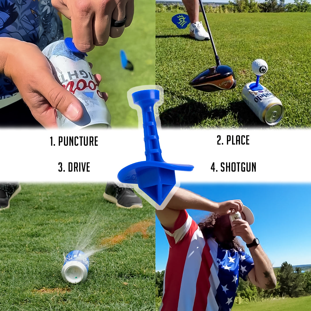 The Shottee Golf Tee - White 3 Pack