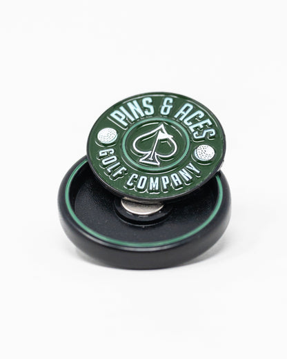 Pop Out Medallion Ball Marker - Green