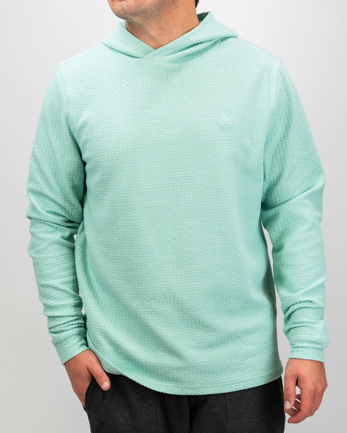 Player Preferred™ Waffle Knit Hoodie - Bright Mint
