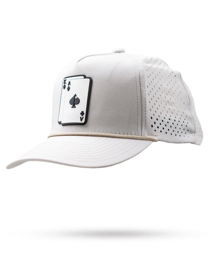 Perforated Rope Hat - AK - Bone