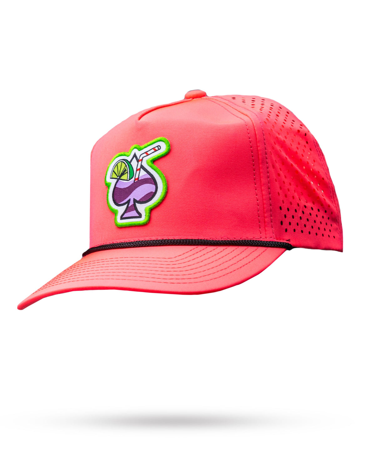 Perforated Rope Hat - Transfusion Highlighter Pink