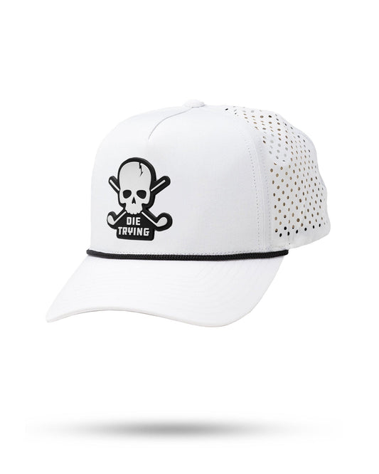 Perforated Rope Hat - Die Trying - White
