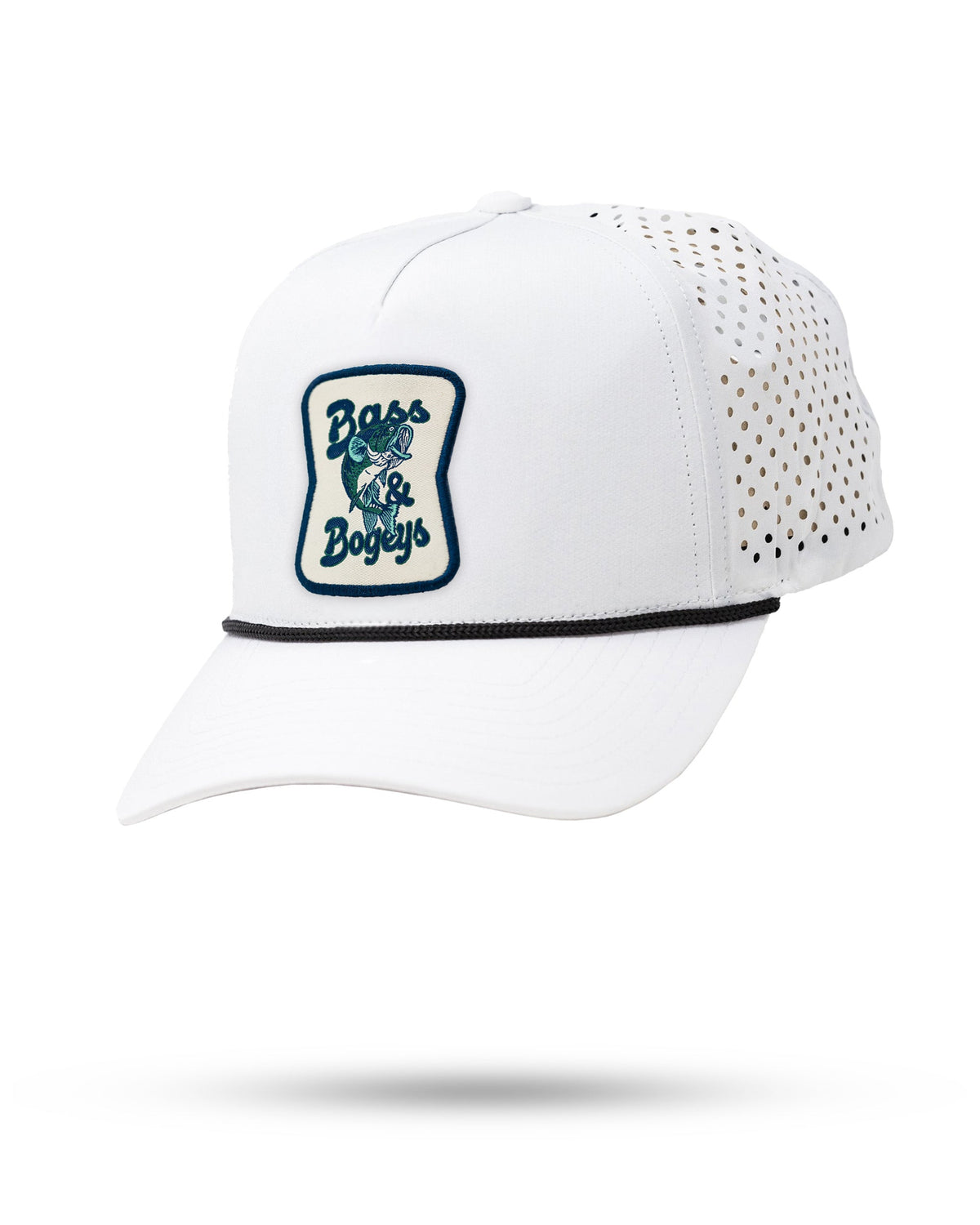 Perforated Rope Hat - Bass and Bogeys - White