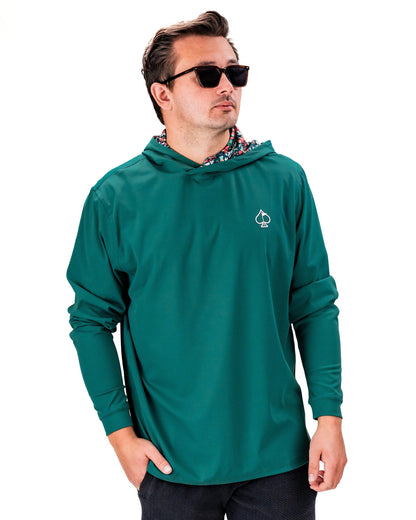 Performance Golf Hoodie - Tiger Shatter Teal
