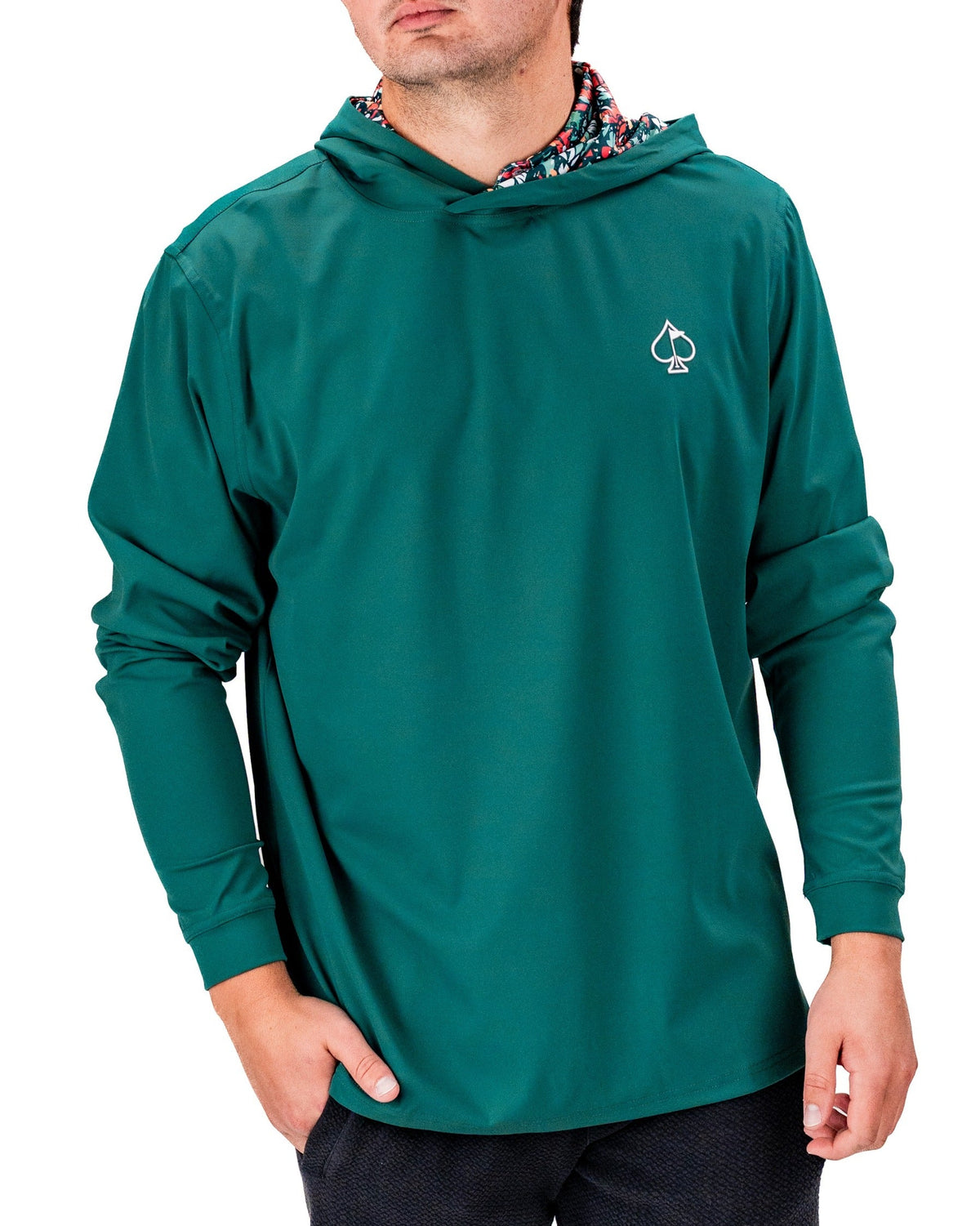 Performance Golf Hoodie - Tiger Shatter Teal