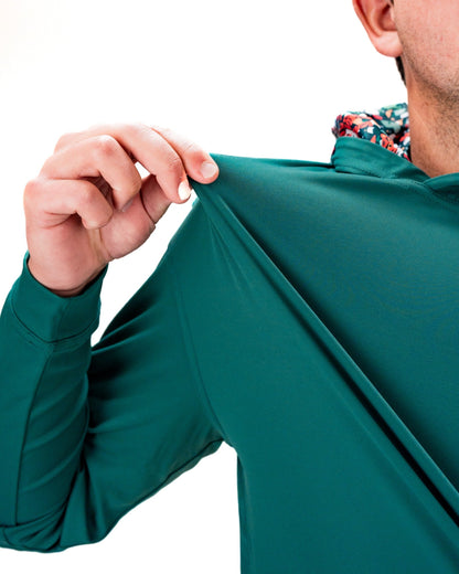 Performance Golf Hoodie - Tiger Shatter Teal