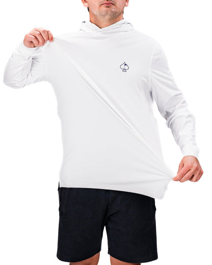 Performance Golf Hoodie - Blue Splatter