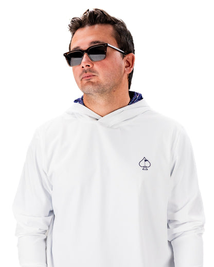 Performance Golf Hoodie - Blue Splatter