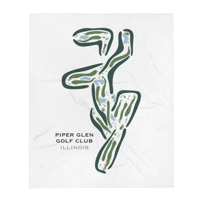 Piper Glen Golf Club, Illinois - Printed Golf Courses