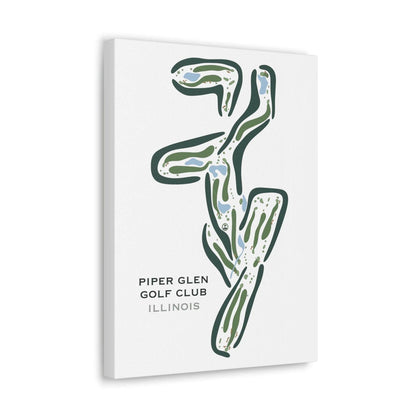 Piper Glen Golf Club, Illinois - Printed Golf Courses