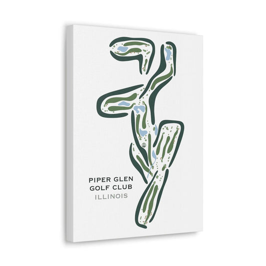 Piper Glen Golf Club, Illinois - Printed Golf Courses
