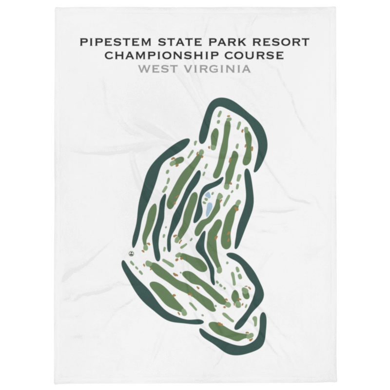 Pipestem State Park Resort - Championship Course, West Virginia - Printed Golf Courses