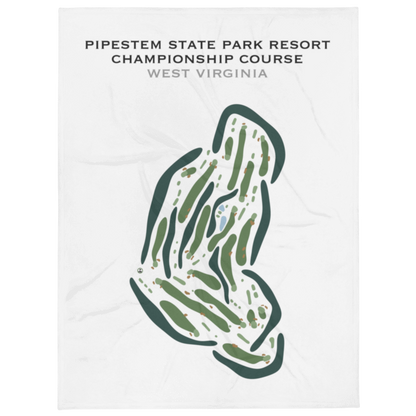 Pipestem State Park Resort - Championship Course, West Virginia - Printed Golf Courses