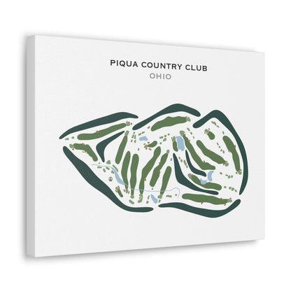 Piqua Country Club, Ohio - Printed Golf Courses