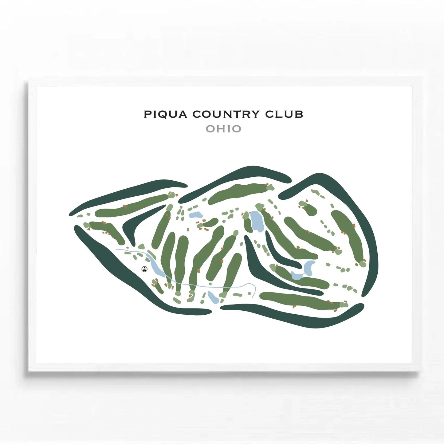 Piqua Country Club, Ohio - Printed Golf Courses