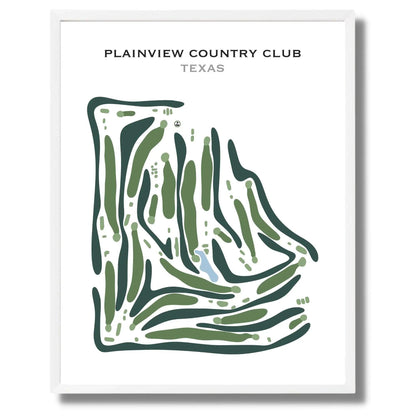 Plainview Country Club, Texas - Printed Golf Course