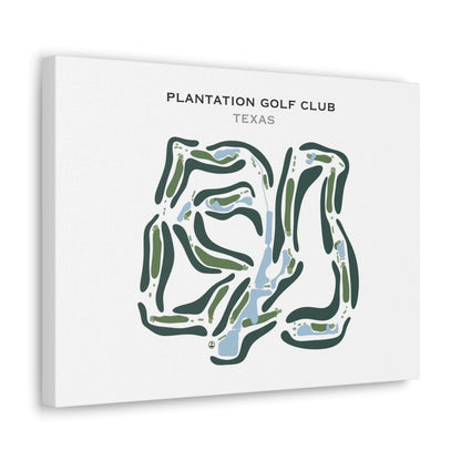 Plantation Golf Club, Texas - Printed Golf Course