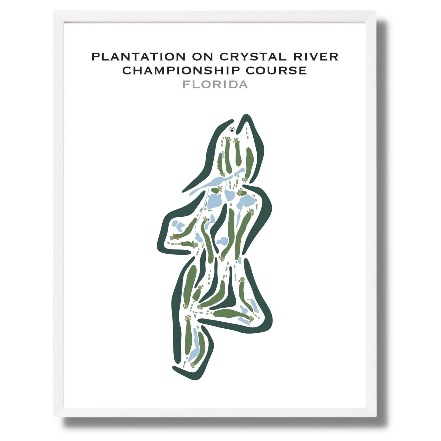 Plantation on Crystal River - Championship Course, Florida - Printed Golf Courses