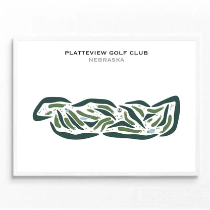 Platteview Golf Club, Nebraska - Printed Golf Courses