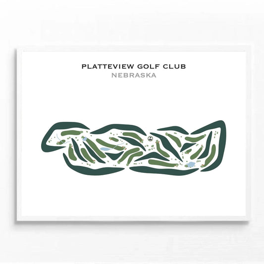 Platteview Golf Club, Nebraska - Printed Golf Courses