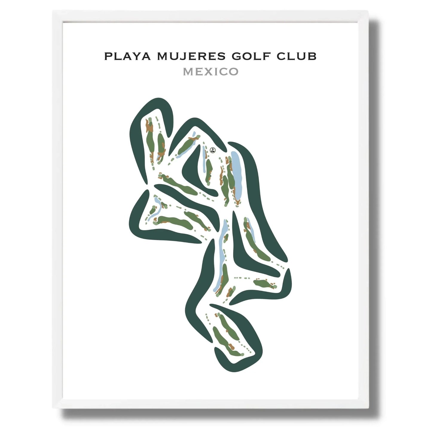 Playa Mujeres Golf Club, Mexico - Printed Golf Courses