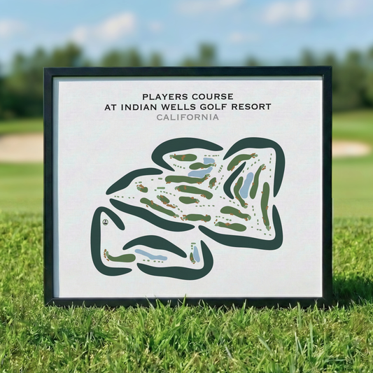 Players Course at Indian Wells Golf Resort, California - Printed Golf Courses