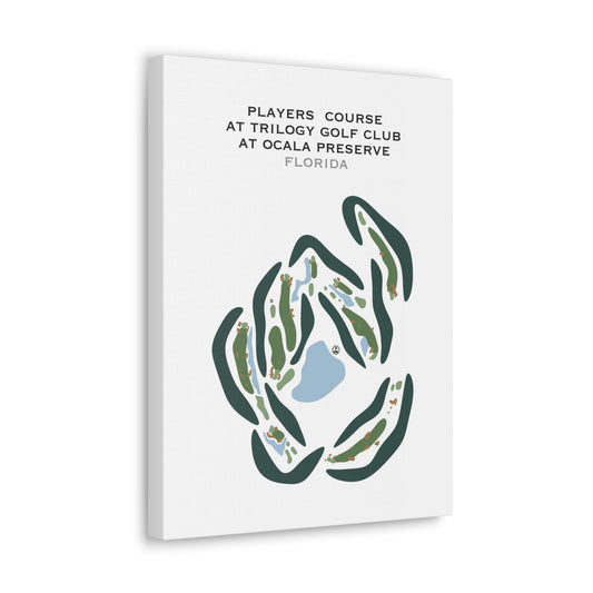 Players Loop Course at Trilogy Golf Club at Ocala Preserve, Florida - Printed Golf Courses