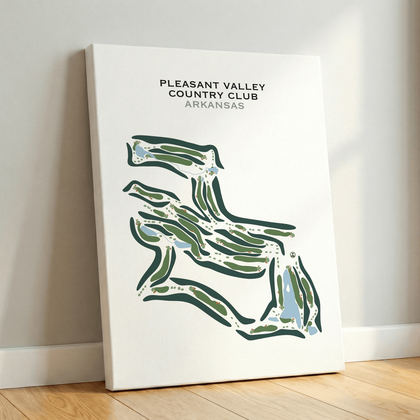 Pleasant Valley Country Club, Arkansas - Printed Golf Courses