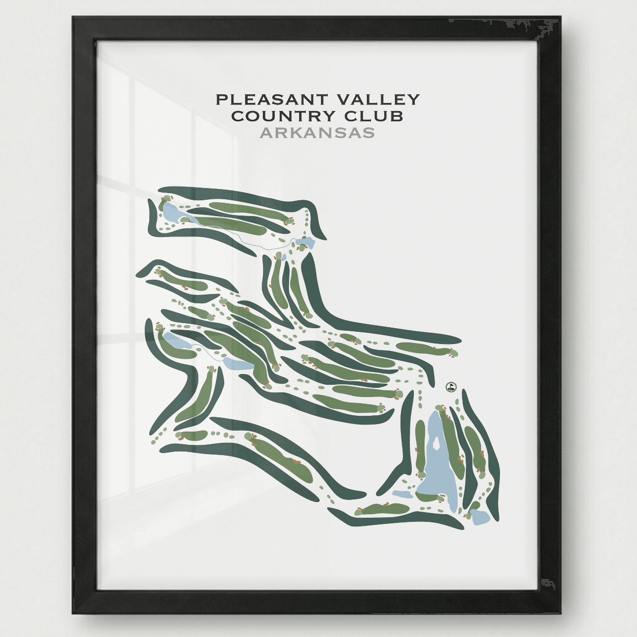Pleasant Valley Country Club, Arkansas - Printed Golf Courses