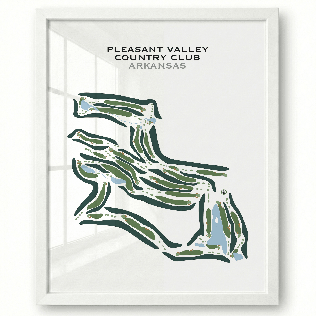 Pleasant Valley Country Club, Arkansas - Printed Golf Courses