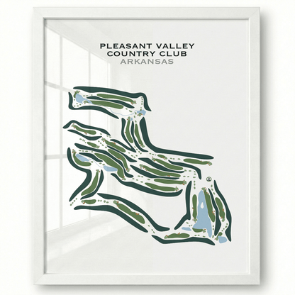 Pleasant Valley Country Club, Arkansas - Printed Golf Courses