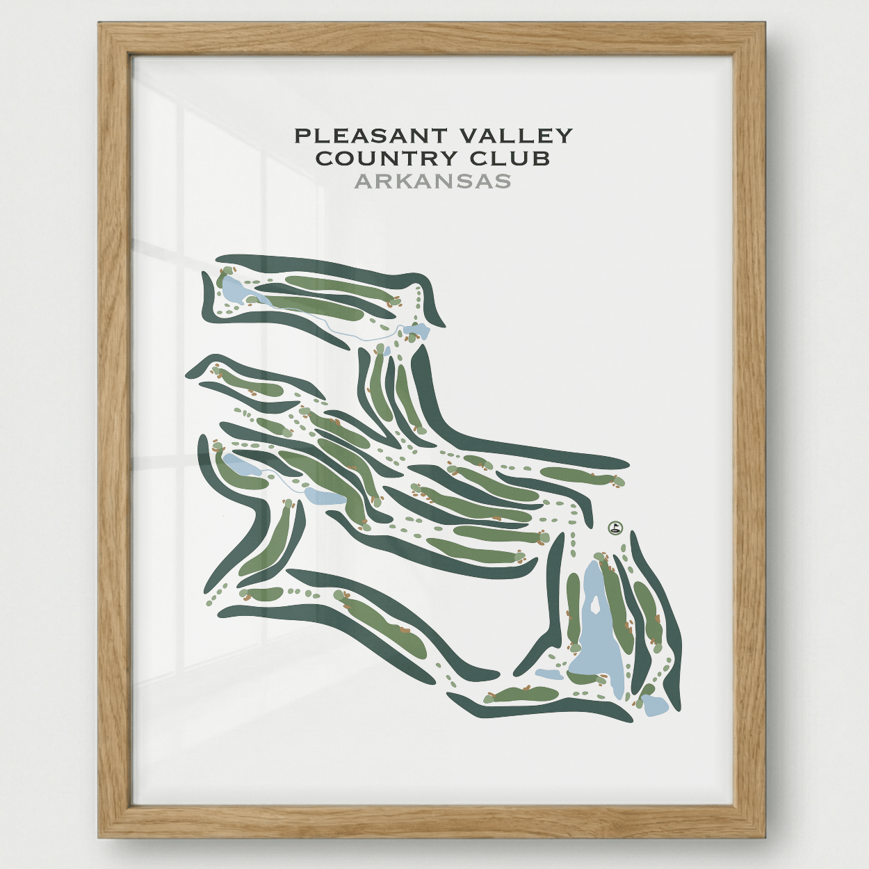 Pleasant Valley Country Club, Arkansas - Printed Golf Courses