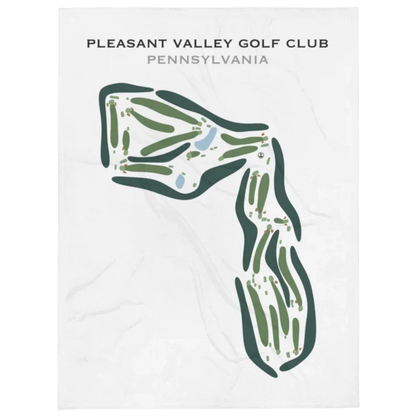 Pleasant Valley Golf Club, Pennsylvania - Printed Golf Course